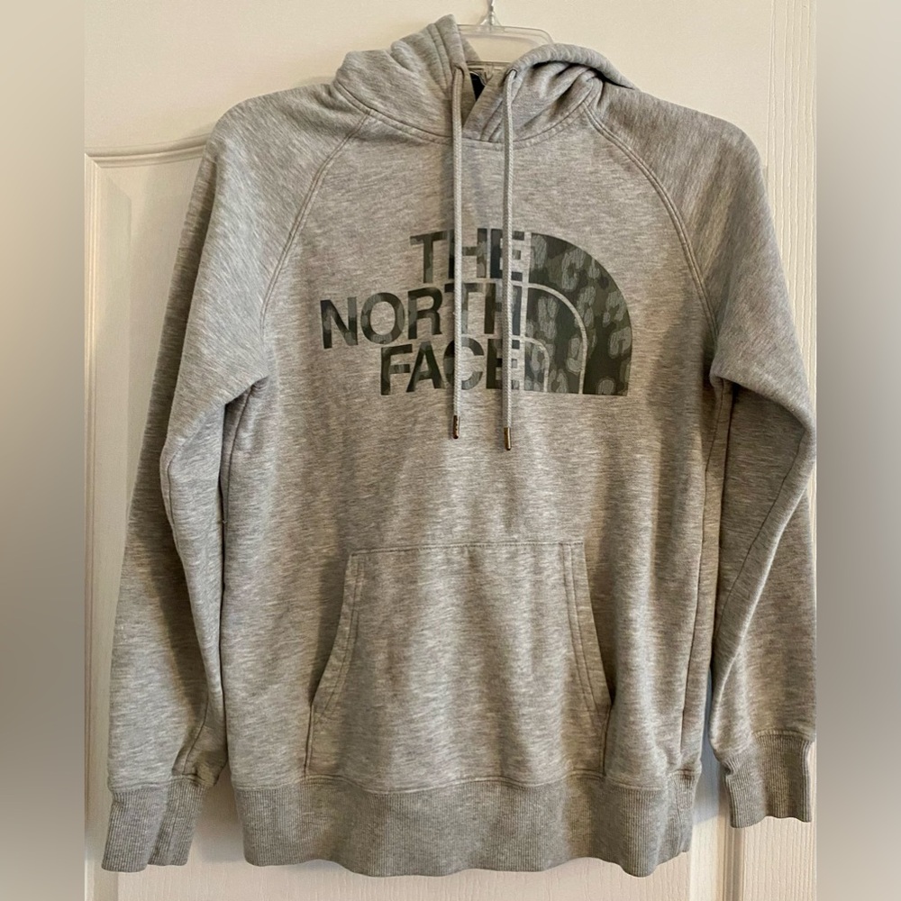 North Face Women’s Lightweight Hooded Gray Sweatshirt- Extra Small